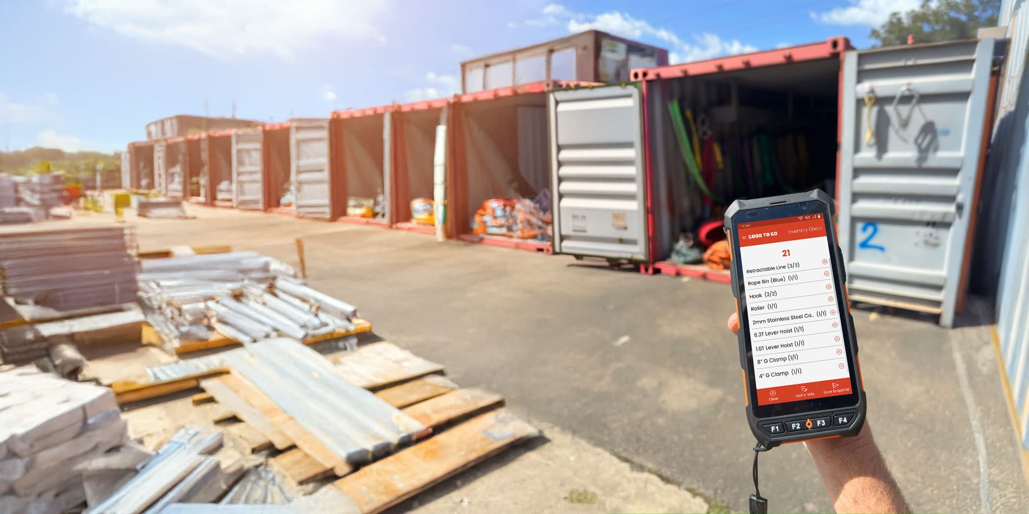 Operational equipment being prepared in a real working environment.