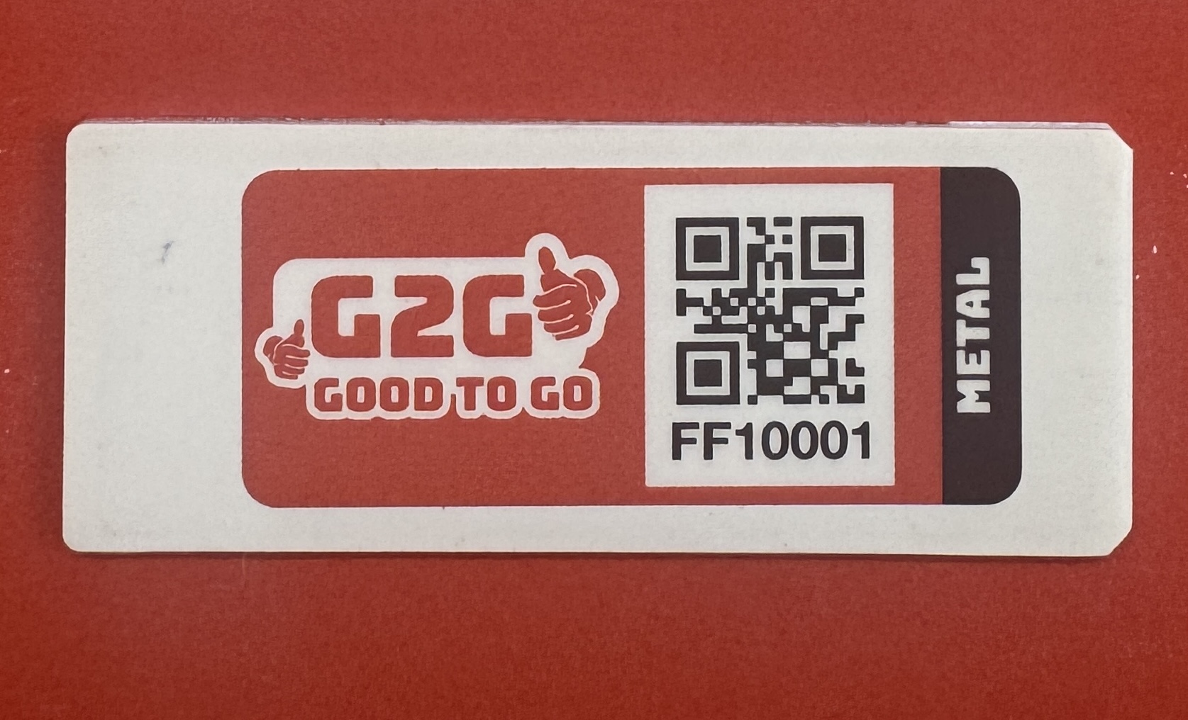 G2G Metal Tag