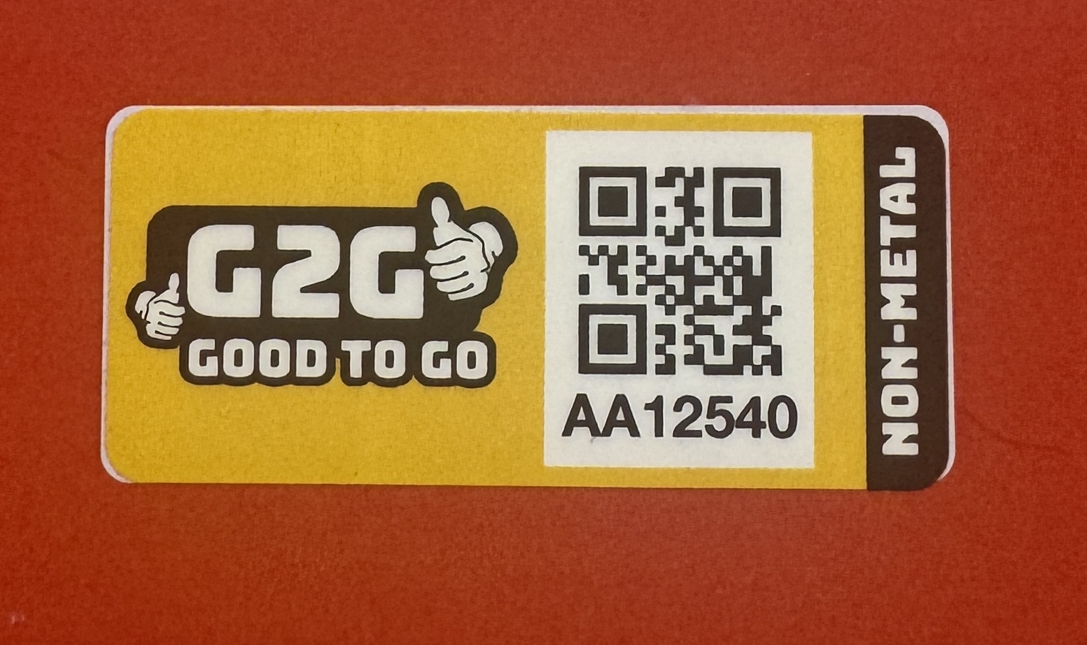 G2G Non-Metal Tag (Small)