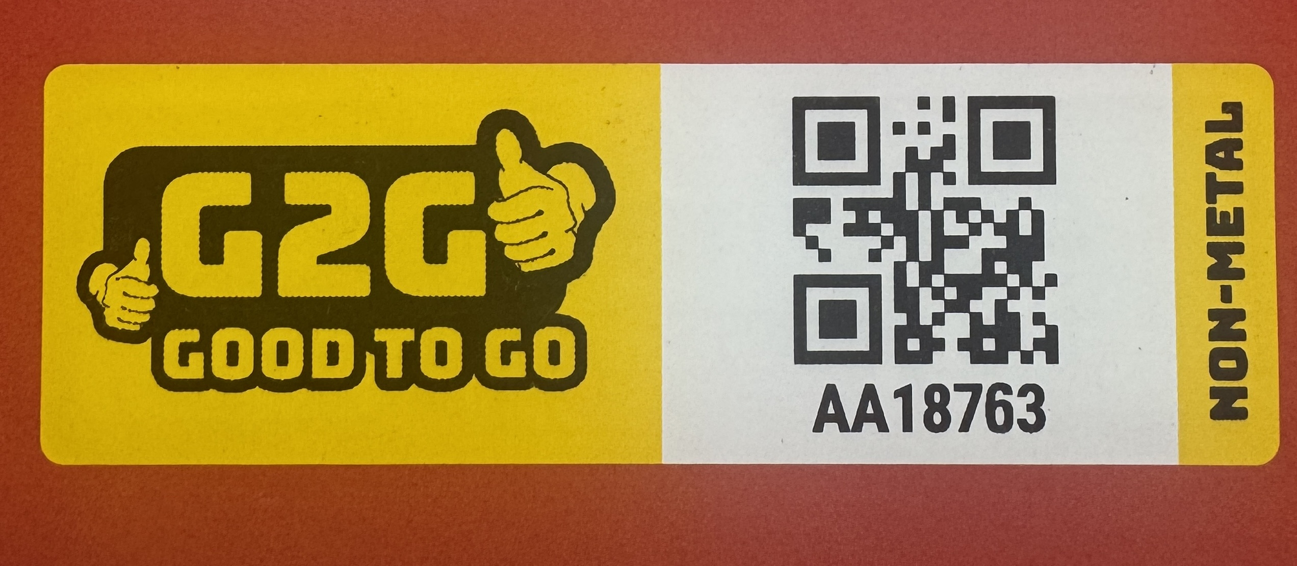 G2G Non-Metal Tag (Large)